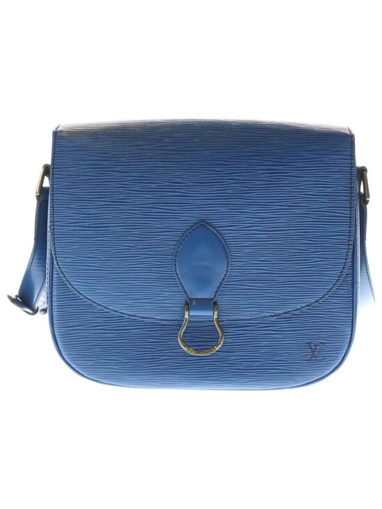Louis Vuitton Handbags - Louis Vuitton Saint Cloud Epi Leather Shoulder Bag Blue